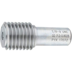 SPI - 7/8-9, Class 2B, 3B, Single End Plug Thread Go Gage - Steel, Size 4 Handle Not Included - Benchmark Tooling