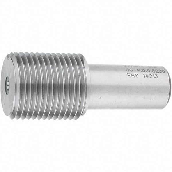 SPI - 7/8-14, Class 2B, 3B, Single End Plug Thread Go Gage - Steel, Size 4 Handle Not Included - Benchmark Tooling