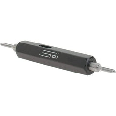 SPI - #0-80, Class 3B, Double End Plug Thread Go/No Go Gage - Steel, Size 000 Handle Included - Benchmark Tooling