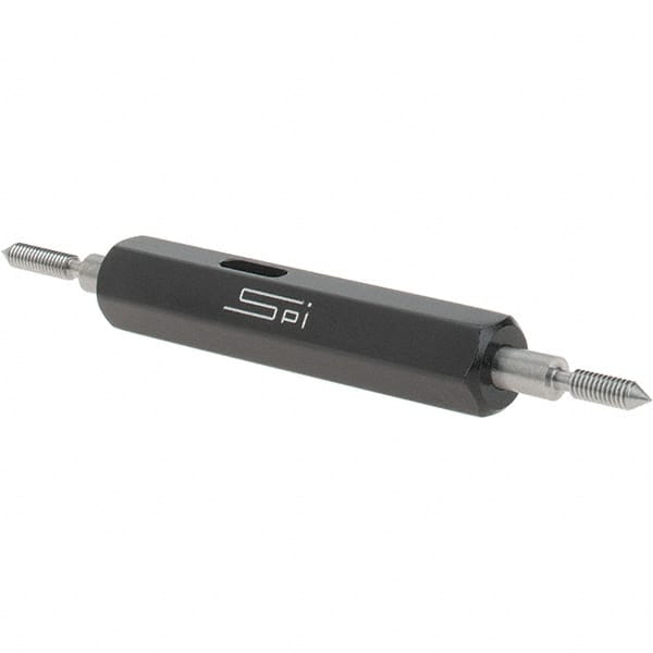 SPI - #2-64, Class 2B, Double End Plug Thread Go/No Go Gage - Steel, Size 000 Handle Included - Benchmark Tooling