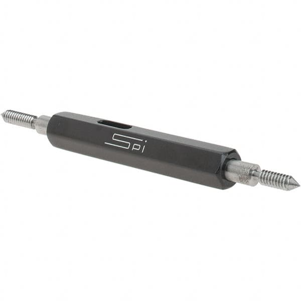 SPI - #4-40, Class 2B, Double End Plug Thread Go/No Go Gage - Steel, Size 00 Handle Included - Benchmark Tooling