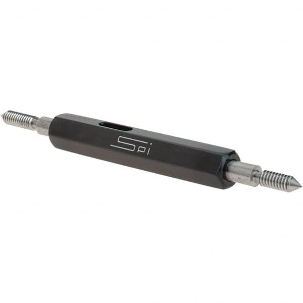 SPI - #5-40, Class 3B, Double End Plug Thread Go/No Go Gage - Steel, Size 00 Handle Included - Benchmark Tooling