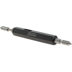 SPI - #6-32, Class 3B, Double End Plug Thread Go/No Go Gage - Steel, Size 00 Handle Included - Benchmark Tooling