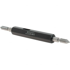 SPI - #6-40, Class 2B, Double End Plug Thread Go/No Go Gage - Steel, Size 00 Handle Included - Benchmark Tooling