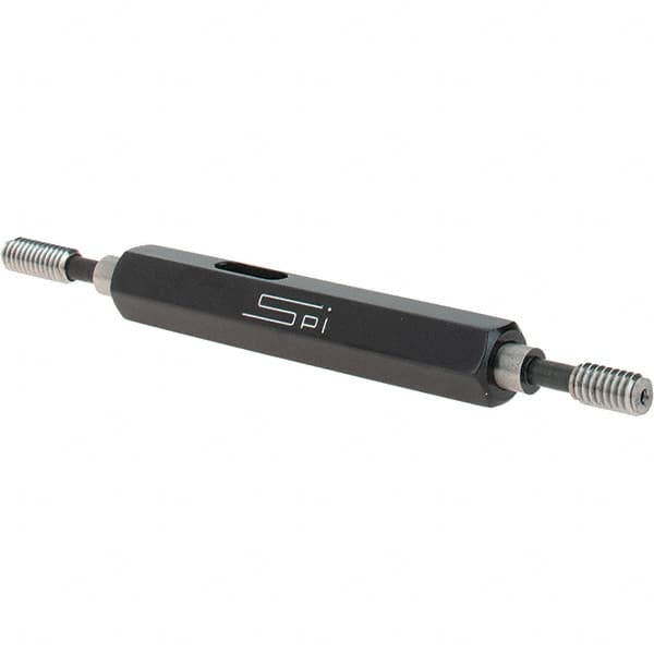 SPI - #8-32, Class 3B, Double End Plug Thread Go/No Go Gage - Steel, Size 0 Handle Included - Benchmark Tooling