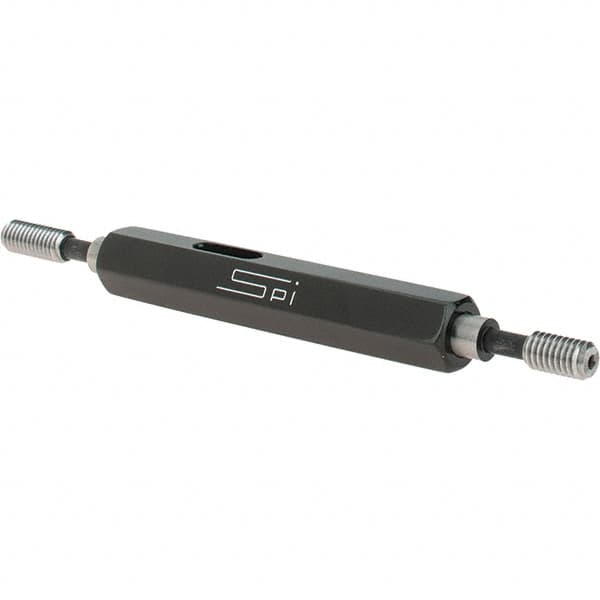 SPI - #8-36, Class 2B, Double End Plug Thread Go/No Go Gage - Steel, Size 0 Handle Included - Benchmark Tooling