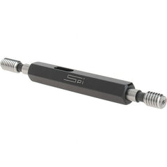 SPI - #12-24, Class 2B, Double End Plug Thread Go/No Go Gage - Steel, Size 0 Handle Included - Benchmark Tooling