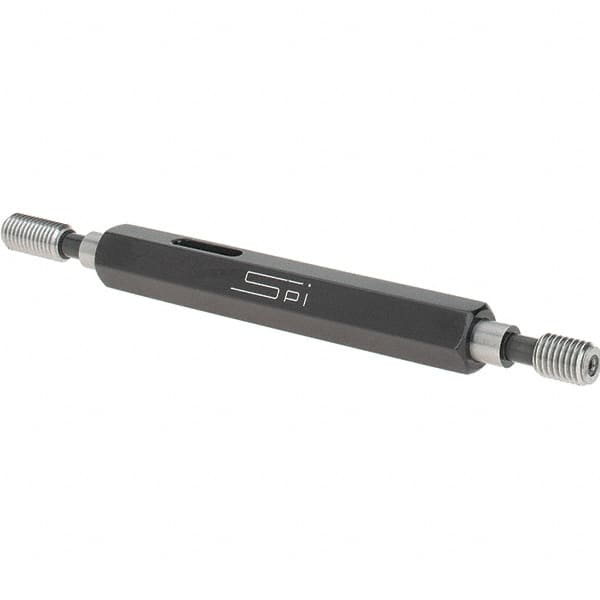 SPI - 1/4-28, Class 2B, Double End Plug Thread Go/No Go Gage - Steel, Size 1 Handle Included - Benchmark Tooling