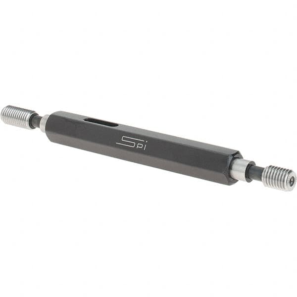 SPI - 1/4-28, Class 3B, Double End Plug Thread Go/No Go Gage - Steel, Size 1 Handle Included - Benchmark Tooling