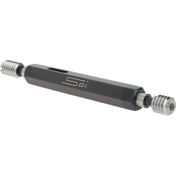 SPI - 5/16-18, Class 3B, Double End Plug Thread Go/No Go Gage - Steel, Size 1 Handle Included - Benchmark Tooling