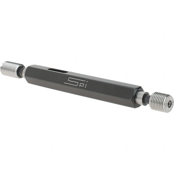 SPI - 5/16-32, Class 2B, Double End Plug Thread Go/No Go Gage - Steel, Size 1 Handle Included - Benchmark Tooling