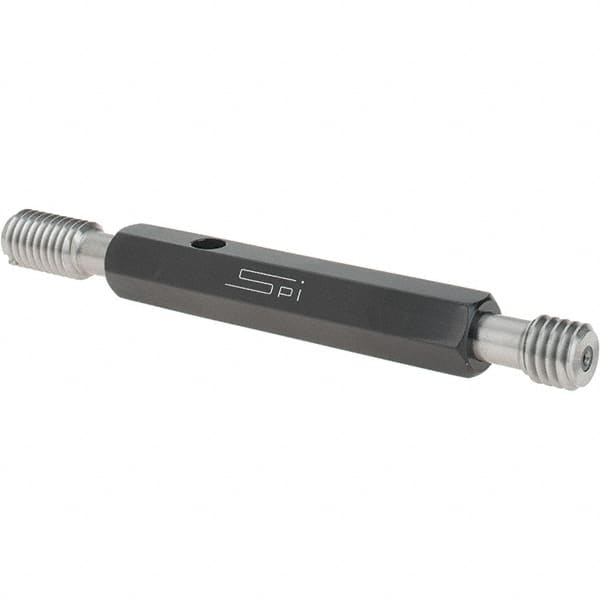 SPI - 7/16-14, Class 3B, Double End Plug Thread Go/No Go Gage - Steel, Size 2 Handle Included - Benchmark Tooling