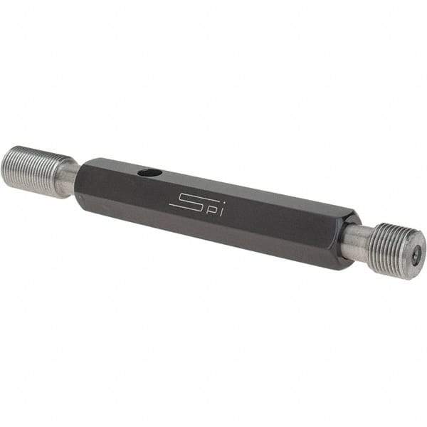 SPI - 7/16-28, Class 2B, Double End Plug Thread Go/No Go Gage - Steel, Size 2 Handle Included - Benchmark Tooling