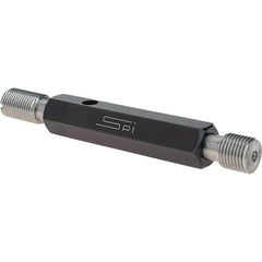 SPI - 9/16-18, Class 3B, Double End Plug Thread Go/No Go Gage - Steel, Size 3 Handle Included - Benchmark Tooling