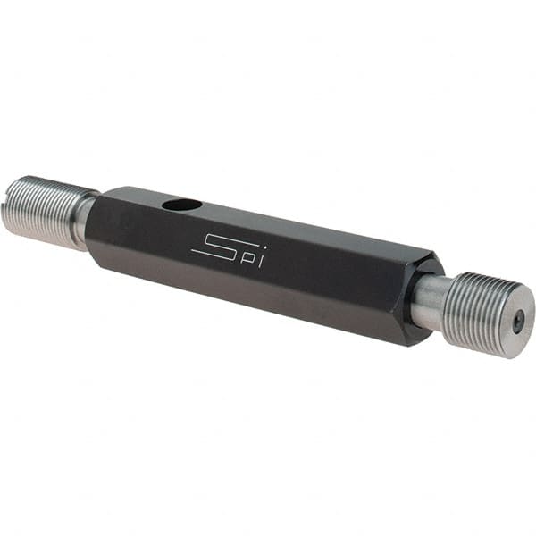 SPI - 9/16-24, Class 3B, Double End Plug Thread Go/No Go Gage - Steel, Size 3 Handle Included - Benchmark Tooling