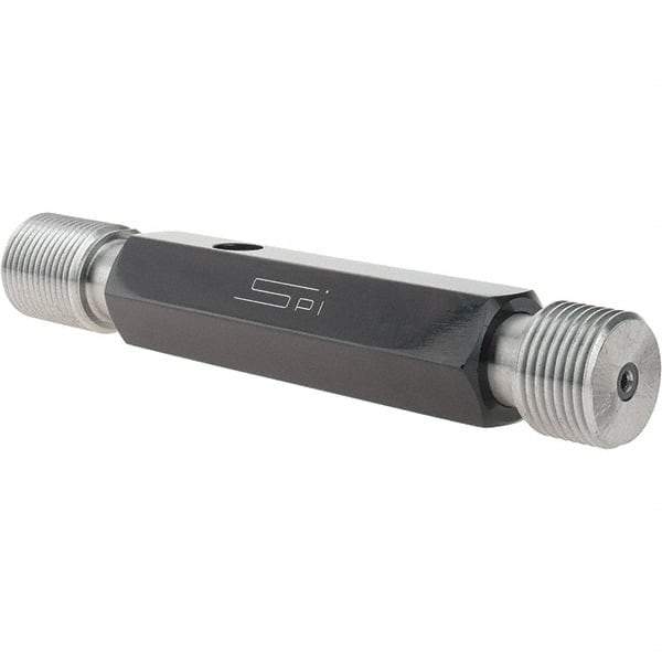 SPI - 7/8-14, Class 2B, Double End Plug Thread Go/No Go Gage - Steel, Size 4 Handle Included - Benchmark Tooling