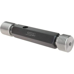 SPI - 1-12, Class 2B, Double End Plug Thread Go/No Go Gage - Steel, Size 4 Handle Included - Benchmark Tooling