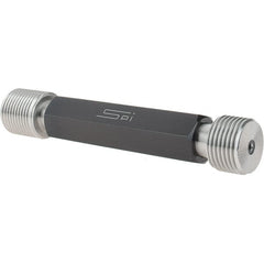 SPI - 1-12, Class 3B, Double End Plug Thread Go/No Go Gage - Steel, Size 4 Handle Included - Benchmark Tooling