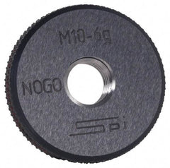 SPI - M18x2.5 No Go Single Ring Thread Gage - Class 6G, Oil Hardened Nonshrinking Steel (OHNS), NPL Traceability Certification Included - Benchmark Tooling