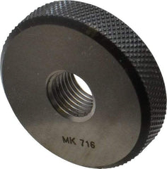 SPI - M12x1.25 Go Single Ring Thread Gage - Class 6G, Oil Hardened Nonshrinking Steel (OHNS), NPL Traceability Certification Included - Benchmark Tooling