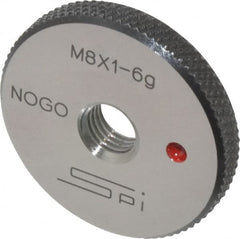 SPI - M8x1 No Go Single Ring Thread Gage - Class 6G, Oil Hardened Nonshrinking Steel (OHNS), NPL Traceability Certification Included - Benchmark Tooling