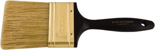 Wooster Brush - 3" Flat Hog Varnish Brush - 2-15/16" Bristle Length, 6-1/4" Plastic Beavertail Handle - Benchmark Tooling