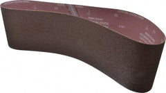 Norton - 6" Wide x 48" OAL, 50 Grit, Aluminum Oxide Abrasive Belt - Aluminum Oxide, Coarse, Coated - Benchmark Tooling