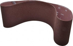 Norton - 6" Wide x 48" OAL, 60 Grit, Aluminum Oxide Abrasive Belt - Aluminum Oxide, Medium, Coated - Benchmark Tooling