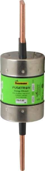 Cooper Bussmann - 250 VAC/VDC, 400 Amp, Time Delay General Purpose Fuse - Bolt-on Mount, 8-5/8" OAL, 20 at DC, 200 (RMS) kA Rating, 2-1/16" Diam - Benchmark Tooling