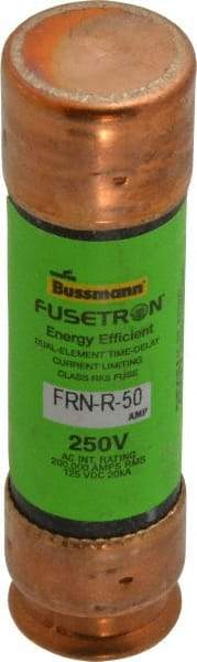 Cooper Bussmann - 125 VDC, 250 VAC, 50 Amp, Time Delay General Purpose Fuse - Fuse Holder Mount, 76.2mm OAL, 20 at DC, 200 (RMS) kA Rating, 13/16" Diam - Benchmark Tooling