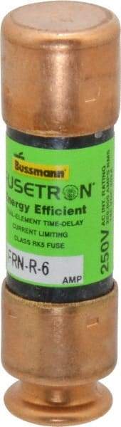 Cooper Bussmann - 125 VDC, 250 VAC, 6 Amp, Time Delay General Purpose Fuse - Fuse Holder Mount, 50.8mm OAL, 20 at DC, 200 (RMS) kA Rating, 9/16" Diam - Benchmark Tooling