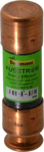 Cooper Bussmann - 125 VDC, 250 VAC, 0.6 Amp, Time Delay General Purpose Fuse - Fuse Holder Mount, 50.8mm OAL, 20 at DC, 200 (RMS) kA Rating, 9/16" Diam - Benchmark Tooling