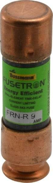 Cooper Bussmann - 125 VDC, 250 VAC, 9 Amp, Time Delay General Purpose Fuse - Fuse Holder Mount, 50.8mm OAL, 20 at DC, 200 (RMS) kA Rating, 9/16" Diam - Benchmark Tooling