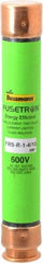 Cooper Bussmann - 300 VDC, 600 VAC, 1.4 Amp, Time Delay General Purpose Fuse - Fuse Holder Mount, 127mm OAL, 20 at DC, 200 (RMS) kA Rating, 13/16" Diam - Benchmark Tooling