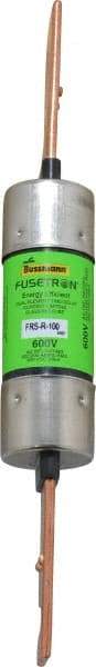 Cooper Bussmann - 300 VDC, 600 VAC, 100 Amp, Time Delay General Purpose Fuse - Bolt-on Mount, 7-7/8" OAL, 20 at DC, 200 (RMS) kA Rating, 1-5/16" Diam - Benchmark Tooling