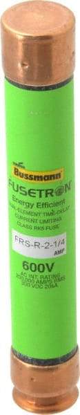 Cooper Bussmann - 300 VDC, 600 VAC, 2.25 Amp, Time Delay General Purpose Fuse - Fuse Holder Mount, 127mm OAL, 20 at DC, 200 (RMS) kA Rating, 13/16" Diam - Benchmark Tooling