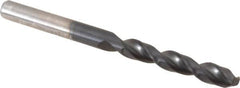 Cleveland - #16 135° Parabolic Flute Cobalt Screw Machine Drill Bit - TiAlN Finish, Right Hand Cut, 1-1/8" Flute Length, 2-3/16" OAL, Split Point, Straight Shank - Benchmark Tooling