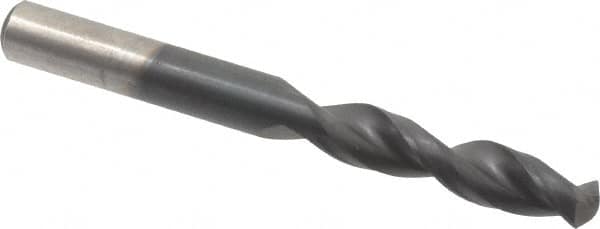 Cleveland - 0.29" 135° Parabolic Flute Cobalt Screw Machine Drill Bit - TiAlN Finish, Right Hand Cut, 1-9/16" Flute Length, 2-3/4" OAL, Split Point, Straight Shank - Benchmark Tooling