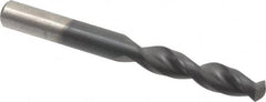 Cleveland - 0.29" 135° Parabolic Flute Cobalt Screw Machine Drill Bit - TiAlN Finish, Right Hand Cut, 1-9/16" Flute Length, 2-3/4" OAL, Split Point, Straight Shank - Benchmark Tooling