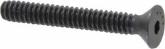 Camcar - #6-32 UNC Hex Socket Drive, 82° Flat Screw - Alloy Steel, Black Oxide Finish, Fully Threaded, 1" OAL - Benchmark Tooling