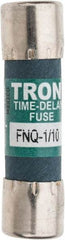 Cooper Bussmann - 500 VAC, 0.1 Amp, Time Delay General Purpose Fuse - Fuse Holder Mount, 1-1/2" OAL, 10 at AC kA Rating, 13/32" Diam - Benchmark Tooling