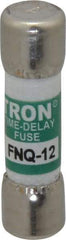 Cooper Bussmann - 500 VAC, 12 Amp, Time Delay General Purpose Fuse - Fuse Holder Mount, 1-1/2" OAL, 10 at AC kA Rating, 13/32" Diam - Benchmark Tooling