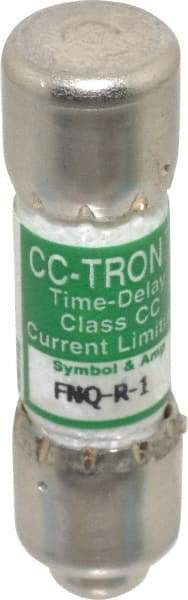 Cooper Bussmann - 300 VDC, 600 VAC, 1 Amp, Time Delay General Purpose Fuse - Fuse Holder Mount, 1-1/2" OAL, 200 at AC (RMS) kA Rating, 13/32" Diam - Benchmark Tooling