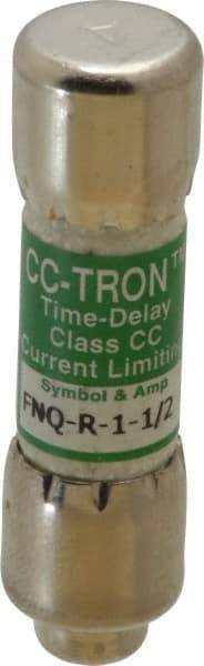 Cooper Bussmann - 300 VDC, 600 VAC, 1.5 Amp, Time Delay General Purpose Fuse - Fuse Holder Mount, 1-1/2" OAL, 200 at AC (RMS) kA Rating, 13/32" Diam - Benchmark Tooling