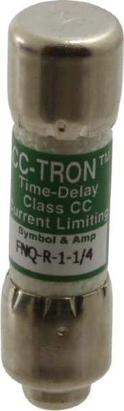 Cooper Bussmann - 300 VDC, 600 VAC, 1.25 Amp, Time Delay General Purpose Fuse - Fuse Holder Mount, 1-1/2" OAL, 200 at AC (RMS) kA Rating, 13/32" Diam - Benchmark Tooling