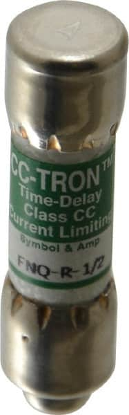 Cooper Bussmann - 300 VDC, 600 VAC, 0.5 Amp, Time Delay General Purpose Fuse - Fuse Holder Mount, 1-1/2" OAL, 200 at AC (RMS) kA Rating, 13/32" Diam - Benchmark Tooling