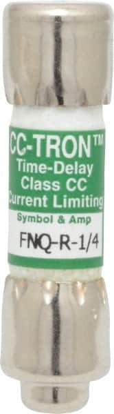 Cooper Bussmann - 300 VDC, 600 VAC, 0.25 Amp, Time Delay General Purpose Fuse - Fuse Holder Mount, 1-1/2" OAL, 200 at AC (RMS) kA Rating, 13/32" Diam - Benchmark Tooling