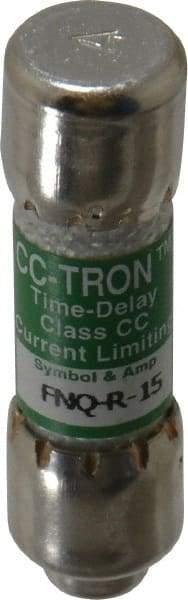 Cooper Bussmann - 300 VDC, 600 VAC, 15 Amp, Time Delay General Purpose Fuse - Fuse Holder Mount, 1-1/2" OAL, 20 at DC, 200 at AC (RMS) kA Rating, 13/32" Diam - Benchmark Tooling