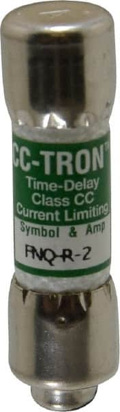 Cooper Bussmann - 300 VDC, 600 VAC, 2 Amp, Time Delay General Purpose Fuse - Fuse Holder Mount, 1-1/2" OAL, 200 at AC (RMS) kA Rating, 13/32" Diam - Benchmark Tooling