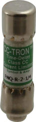 Cooper Bussmann - 300 VDC, 600 VAC, 2.25 Amp, Time Delay General Purpose Fuse - Fuse Holder Mount, 1-1/2" OAL, 200 at AC (RMS) kA Rating, 13/32" Diam - Benchmark Tooling